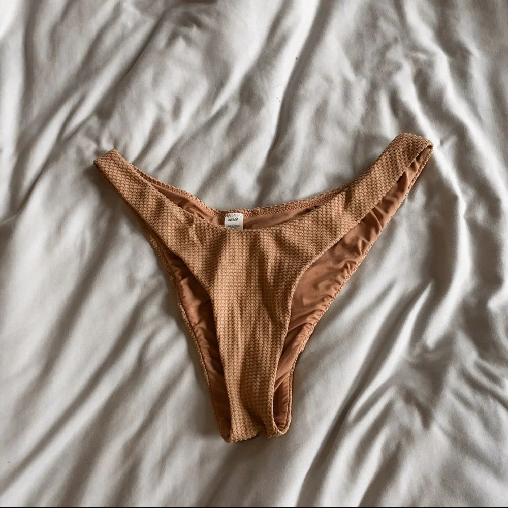 aerie waffle super high cut cheekiest bikini bottom - Picture 5 of 8